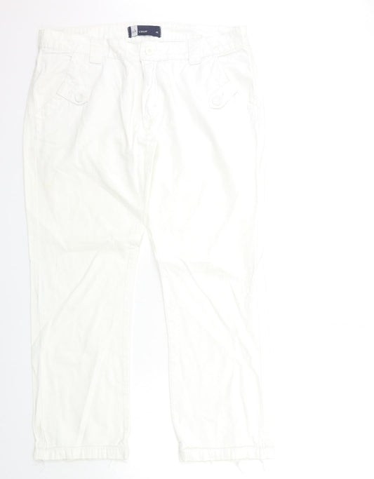AK CASUAL Womens White   Trousers  Size 18 L28 in
