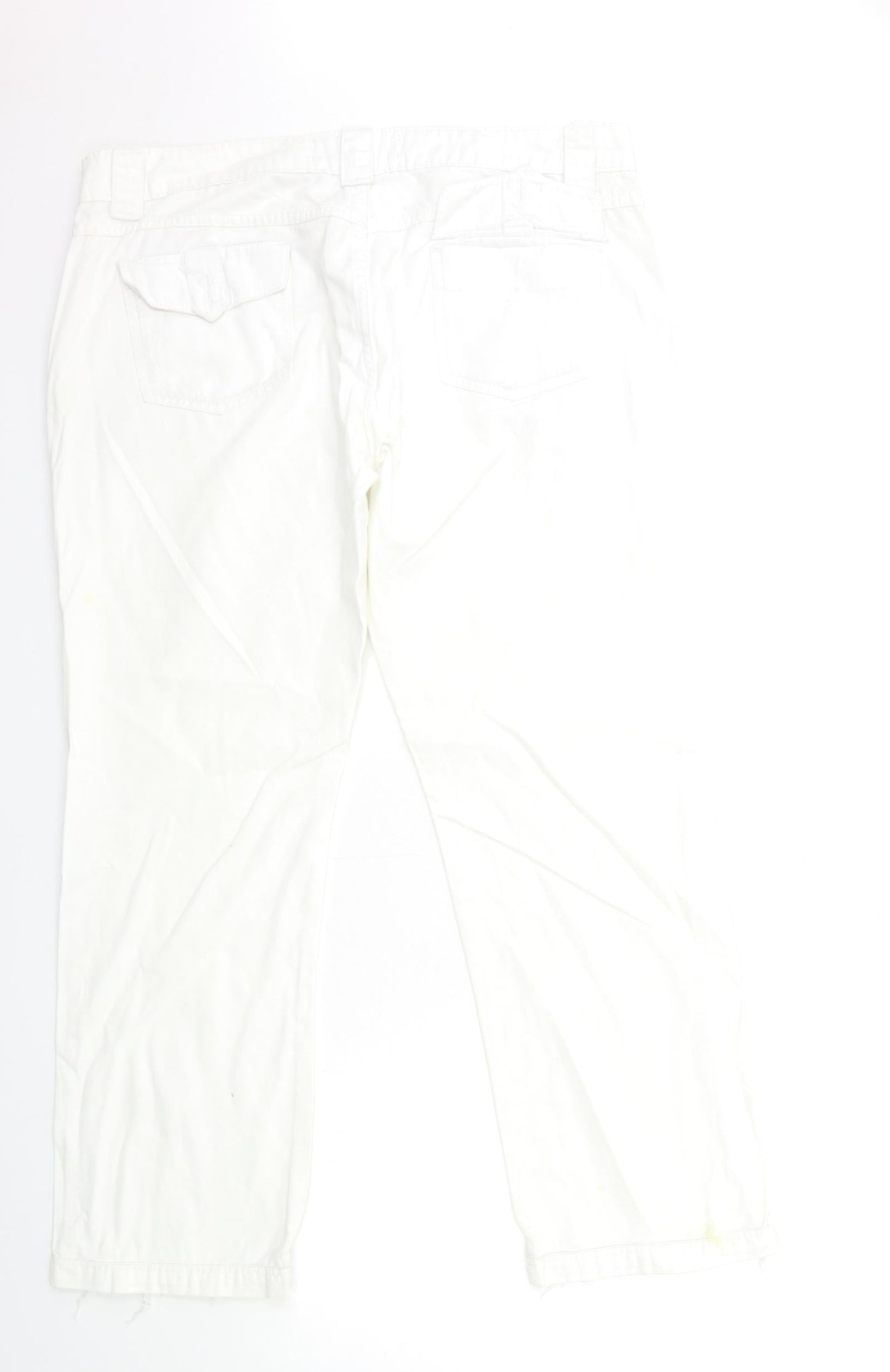AK CASUAL Womens White   Trousers  Size 18 L28 in