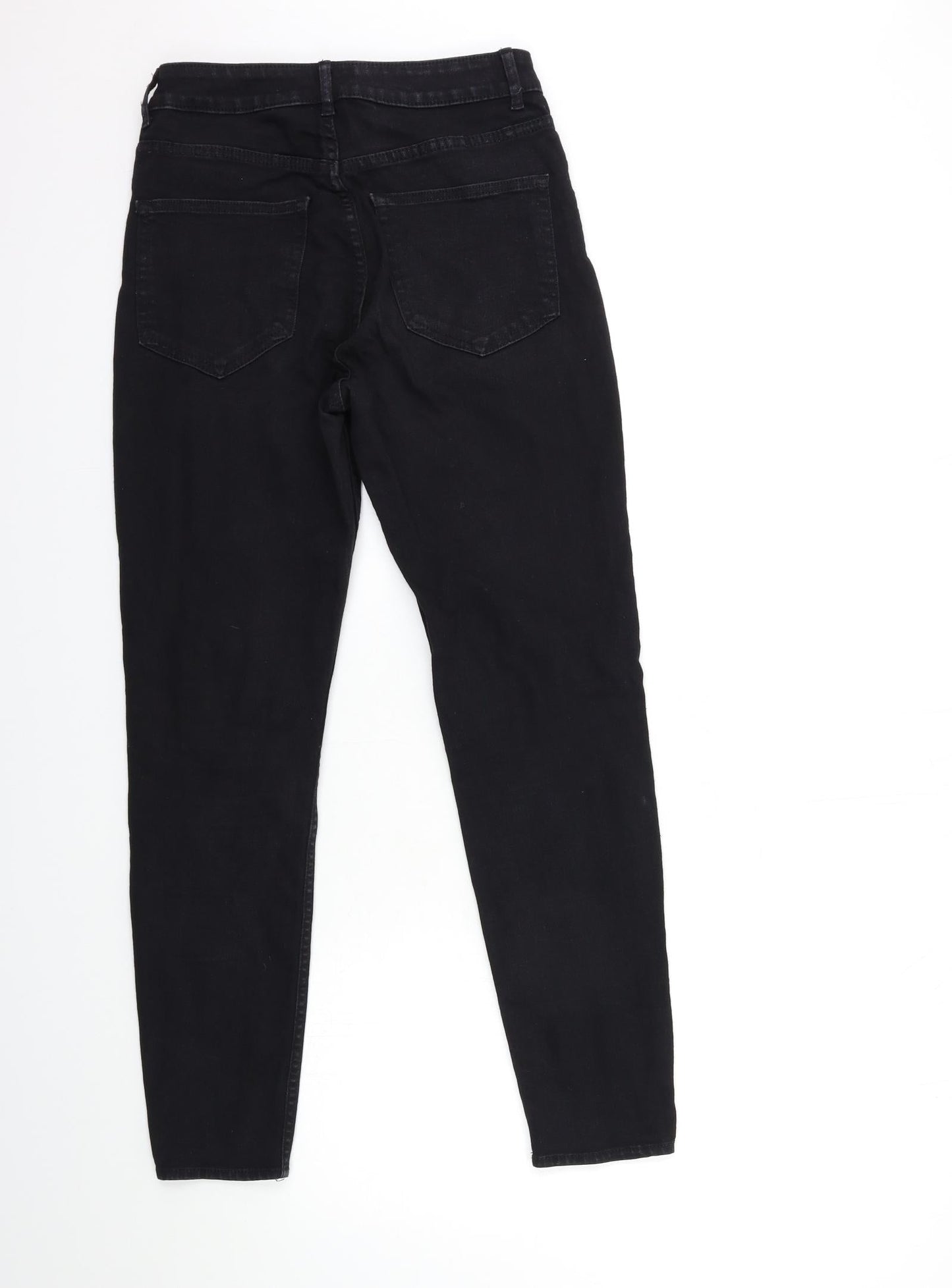 H&M Womens Black  Denim Skinny Jeans Size 8 L28 in