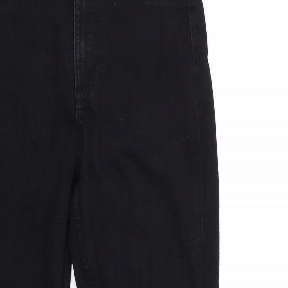 H&M Womens Black  Denim Skinny Jeans Size 8 L28 in