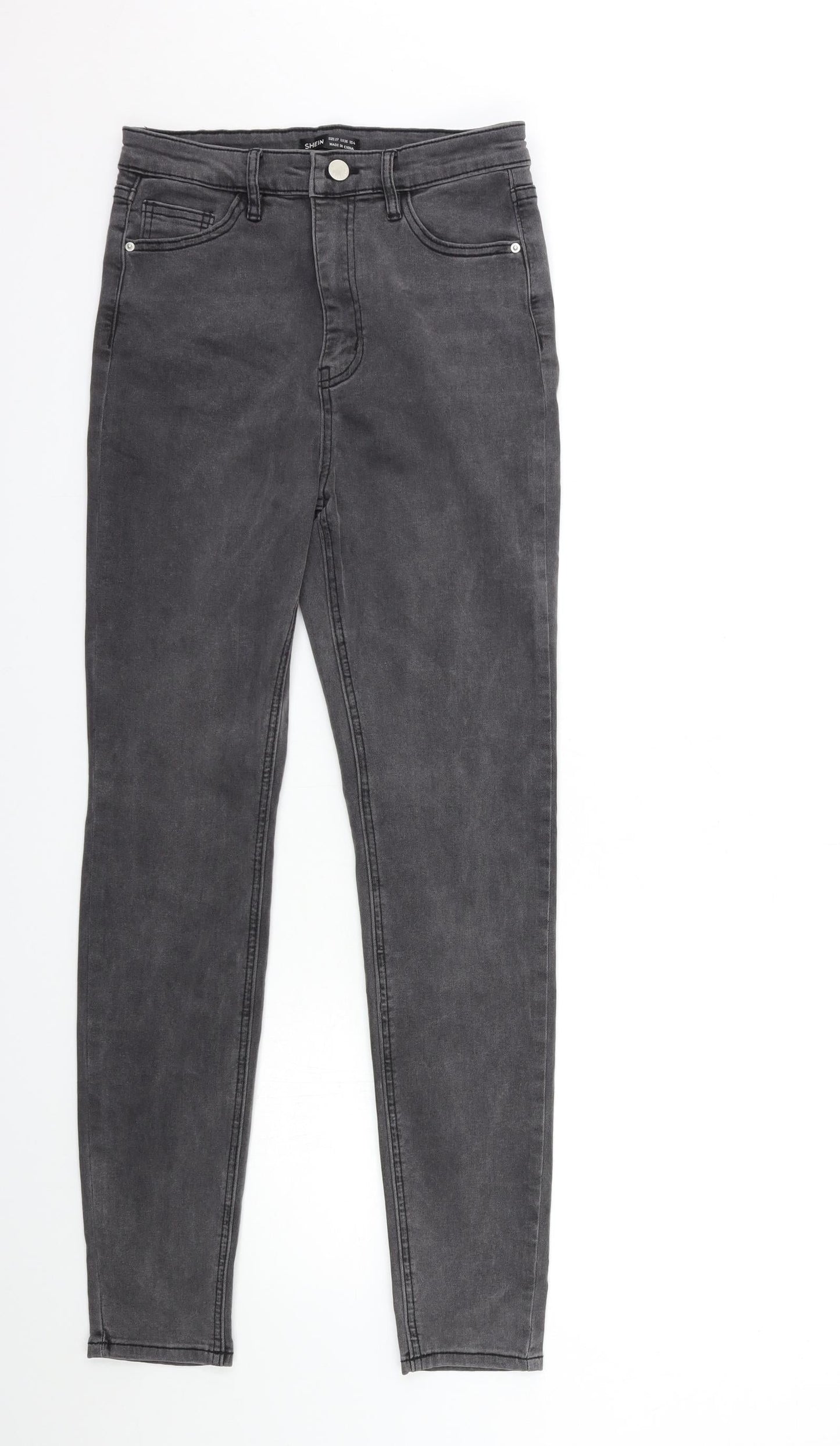 SheIn Womens Grey  Denim Skinny Jeans Size 27 in L30 in