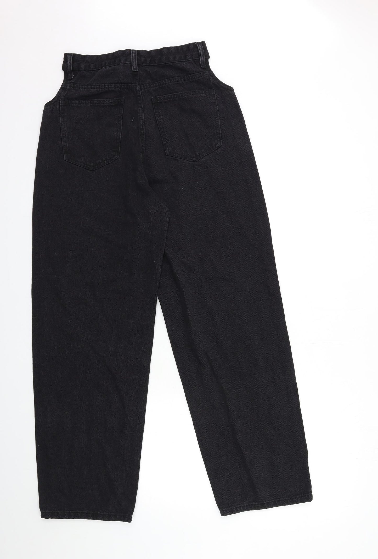 Preworn Womens Black  Denim Straight Jeans Size 26 in L29 in - open hip