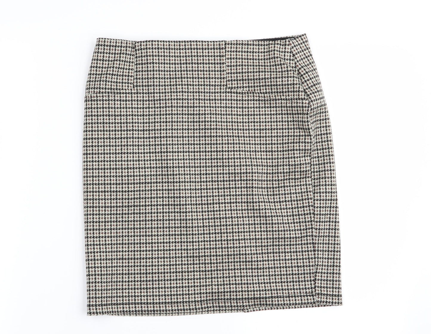 Stradivarius Womens Multicoloured Check  Mini Skirt Size S  - Stretch waistband