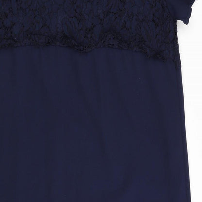 Next Womens Blue Floral  Fit & Flare  Size 10