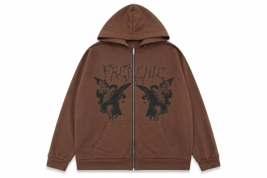 Preworn Womens Brown   Full Zip Jumper Size L