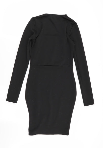 Boohoo Womens Black   A-Line  Size 6