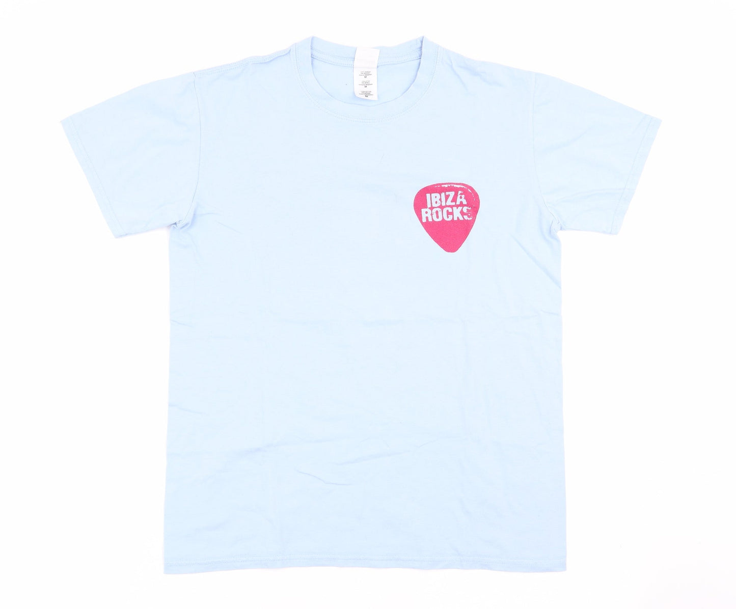 Gildan Mens Blue    T-Shirt Size M