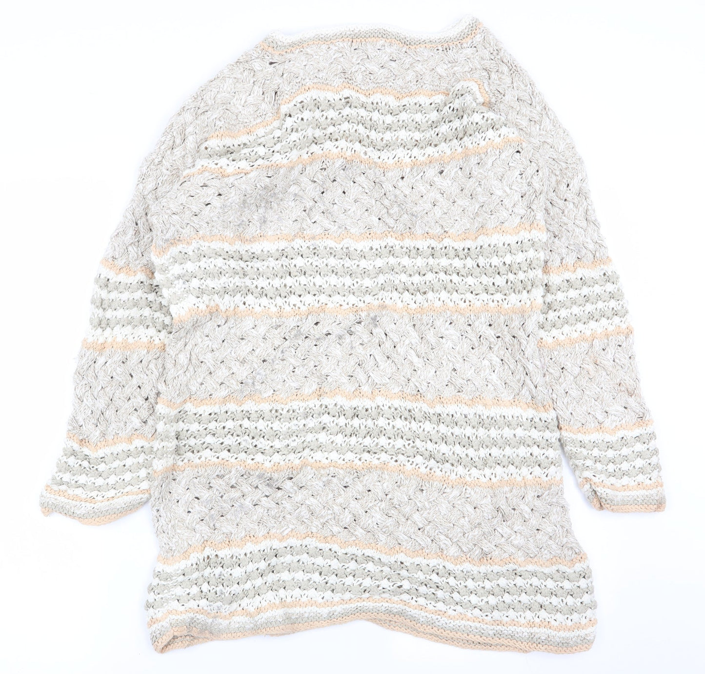 Genesis Womens Multicoloured Striped  Pullover Jumper Size M
