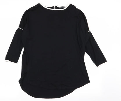 Select Womens Black   Basic T-Shirt Size 12