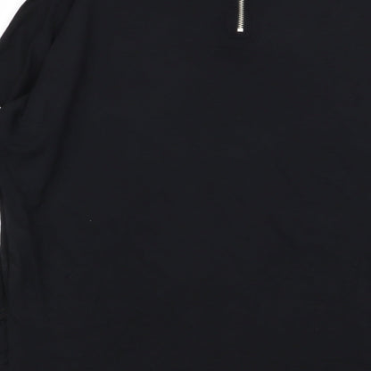 Select Womens Black   Basic T-Shirt Size 12