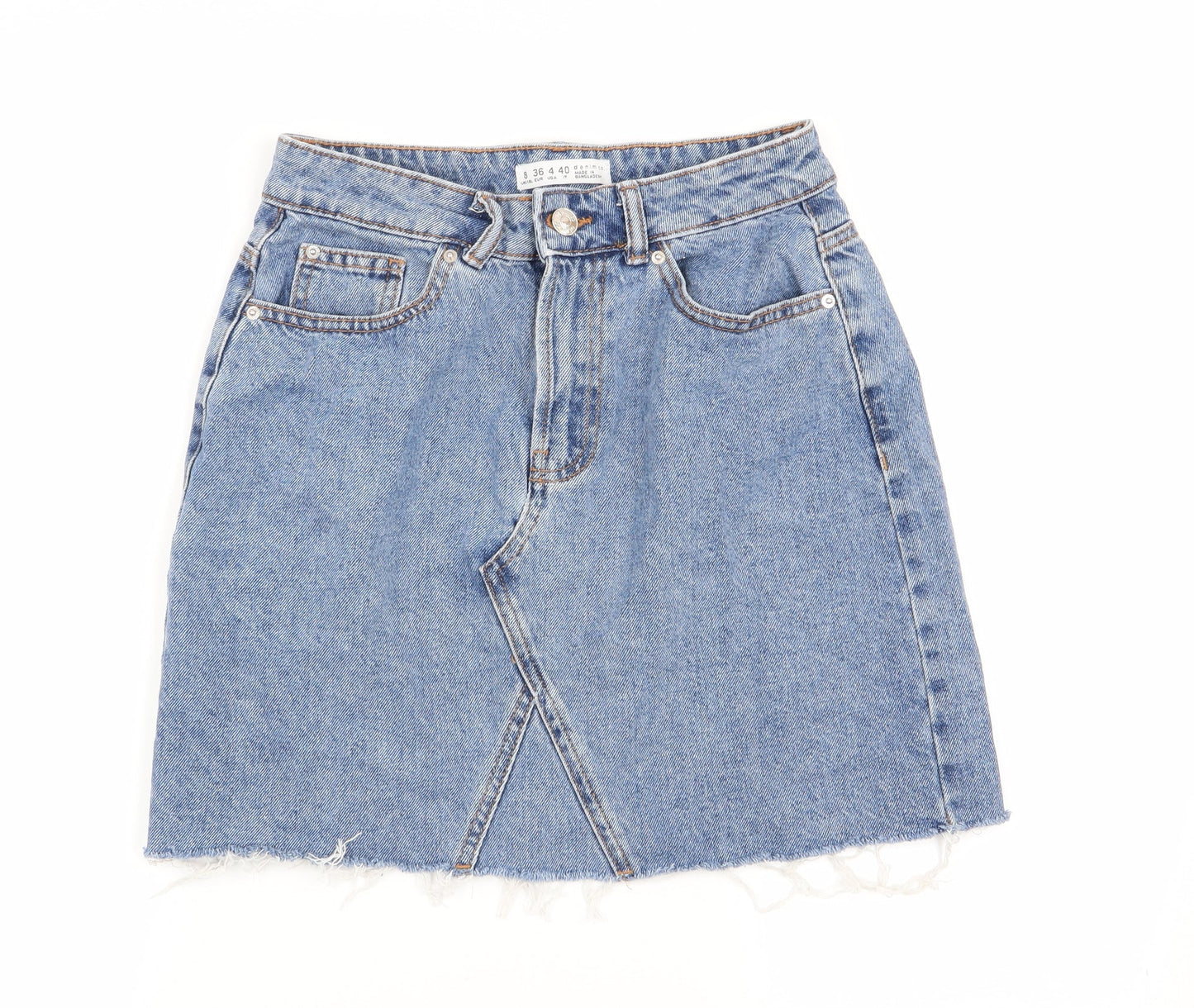 denim and co Womens Blue   Flare Skirt Size 8