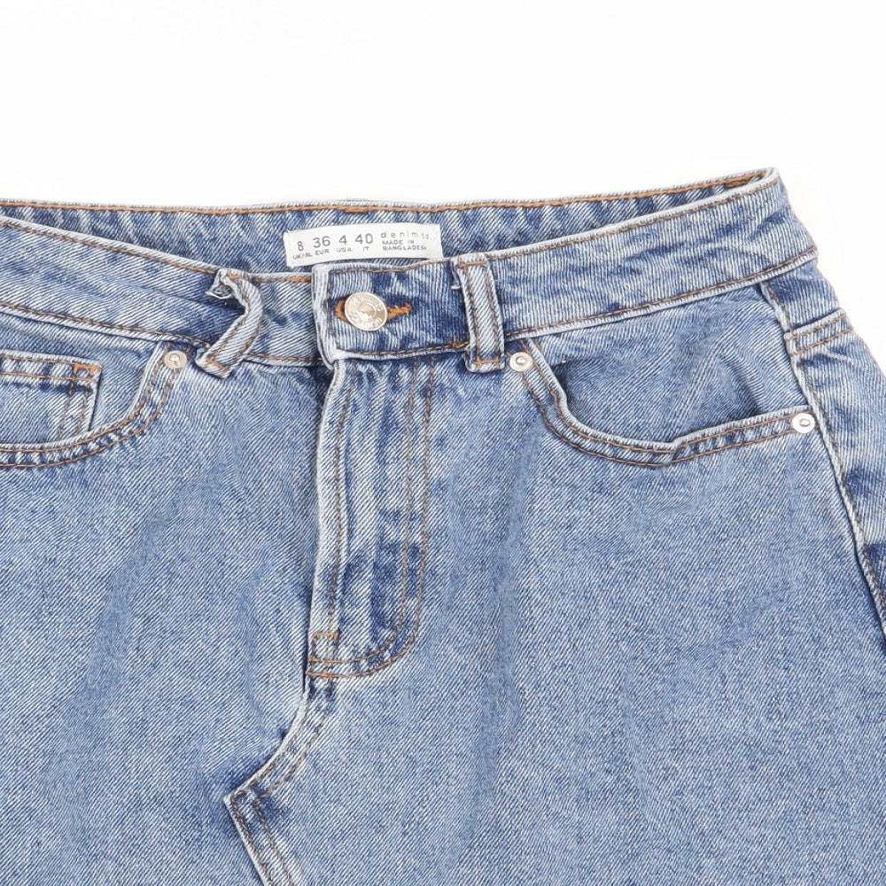 denim and co Womens Blue   Flare Skirt Size 8
