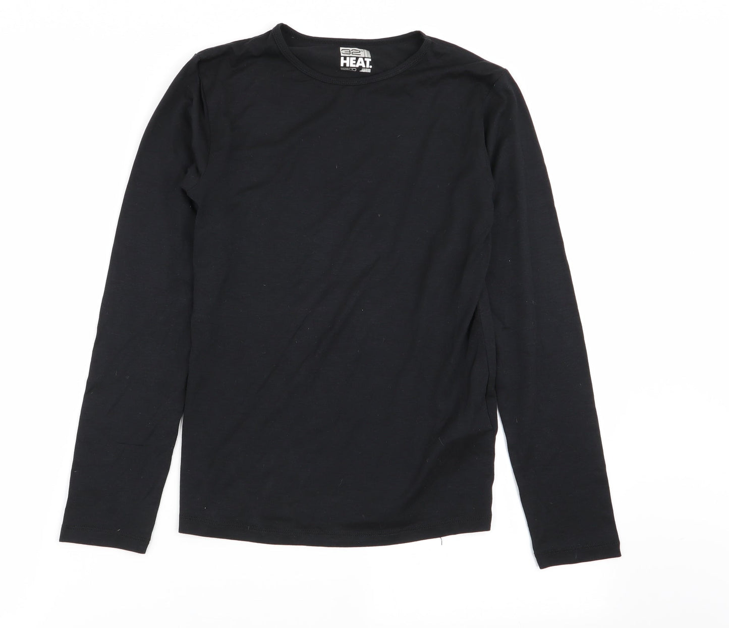 heat Boys Black   Basic T-Shirt Size L