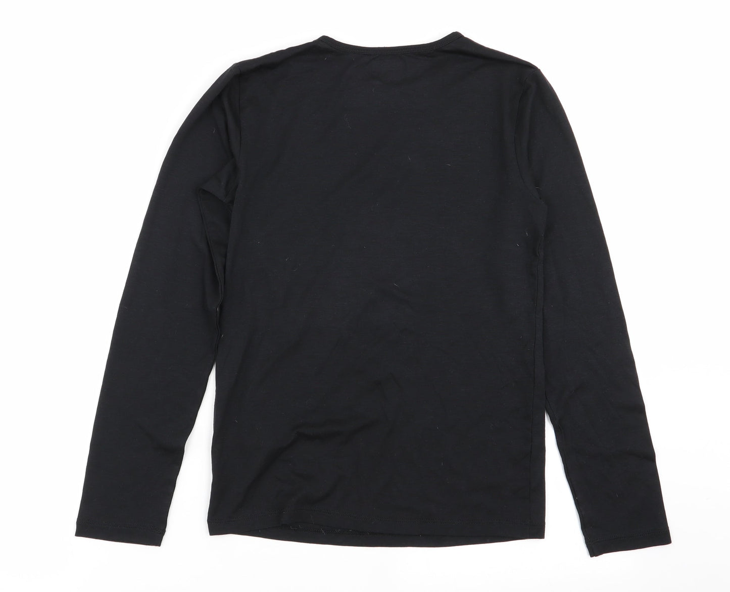 heat Boys Black   Basic T-Shirt Size L