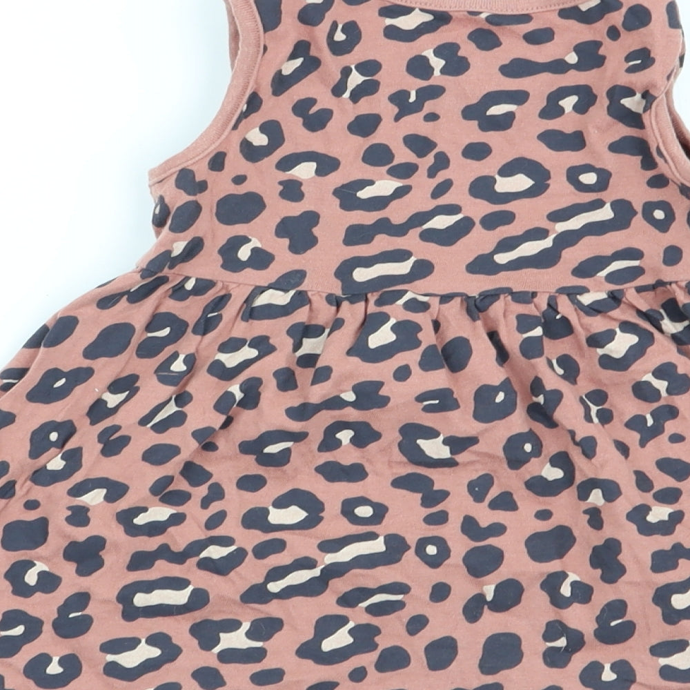 F&F Girls Multicoloured Animal Print  Fit & Flare  Size 12-18 Months