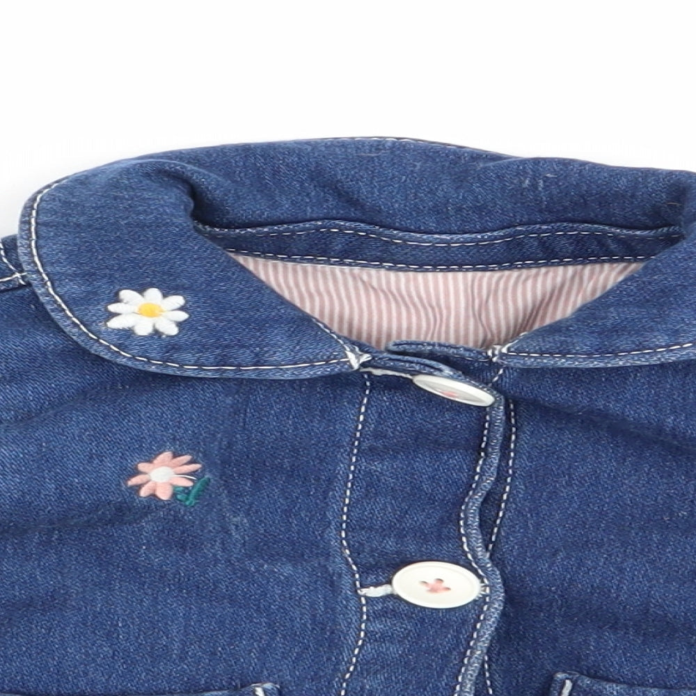 Nutmeg Girls Blue   Jacket  Size 9-12 Months