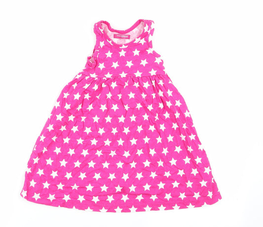 Young Dimension Girls Pink Geometric  Fit & Flare  Size 18-24 Months