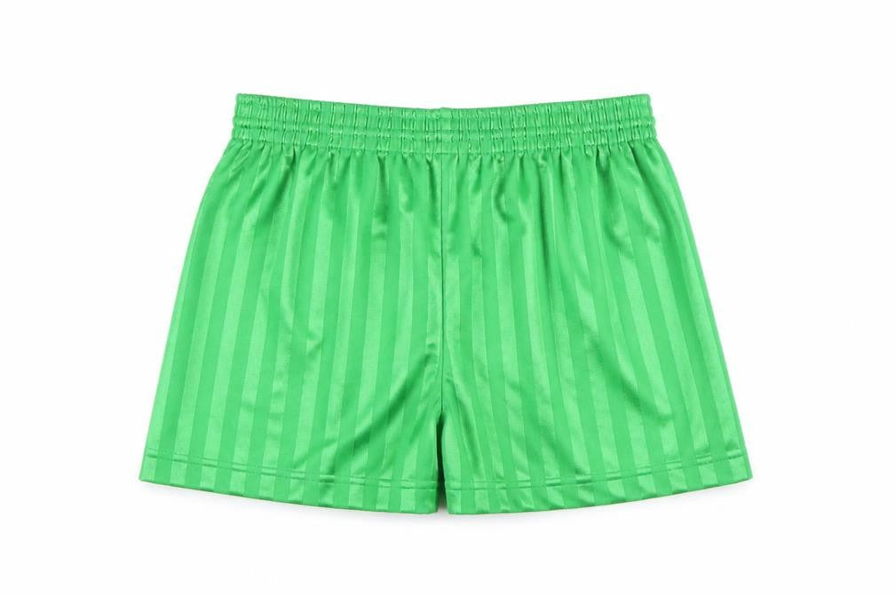 Maddins Boys Green Striped  Sweat Shorts Size 8-9 Years
