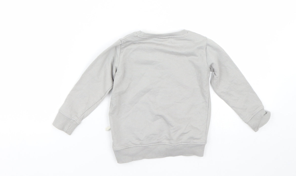 V&crew Boys Grey   Pullover Jumper Size 18-24 Months