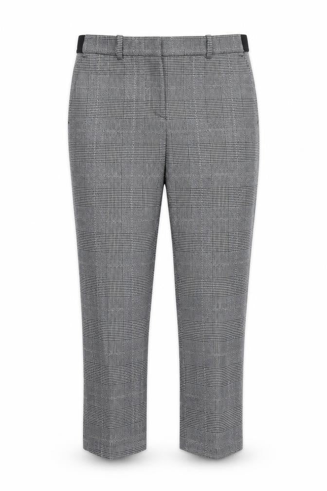 Preworn Womens Grey Check  Capri Trousers Size 30 L26 in