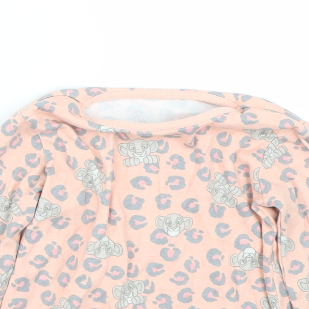 George Girls Pink Animal Print  Cami Pyjama Top Size 18-24 Months  - Lion king