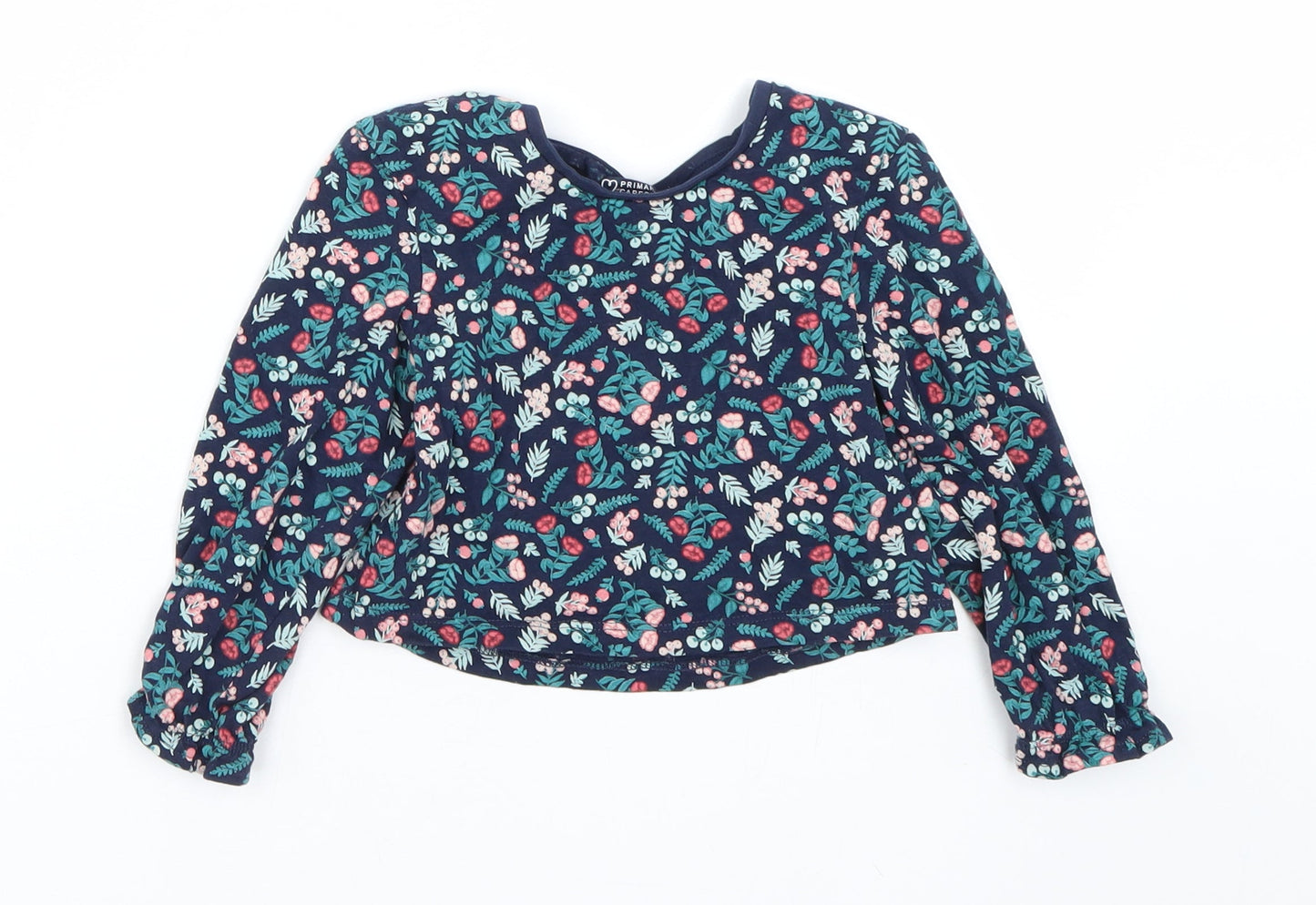Primark Girls Multicoloured Floral  Basic T-Shirt Size 36 Months