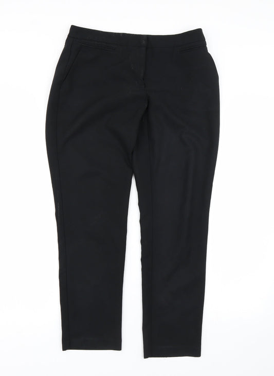 Preworn Womens Black   Trousers  Size 8 L25 in