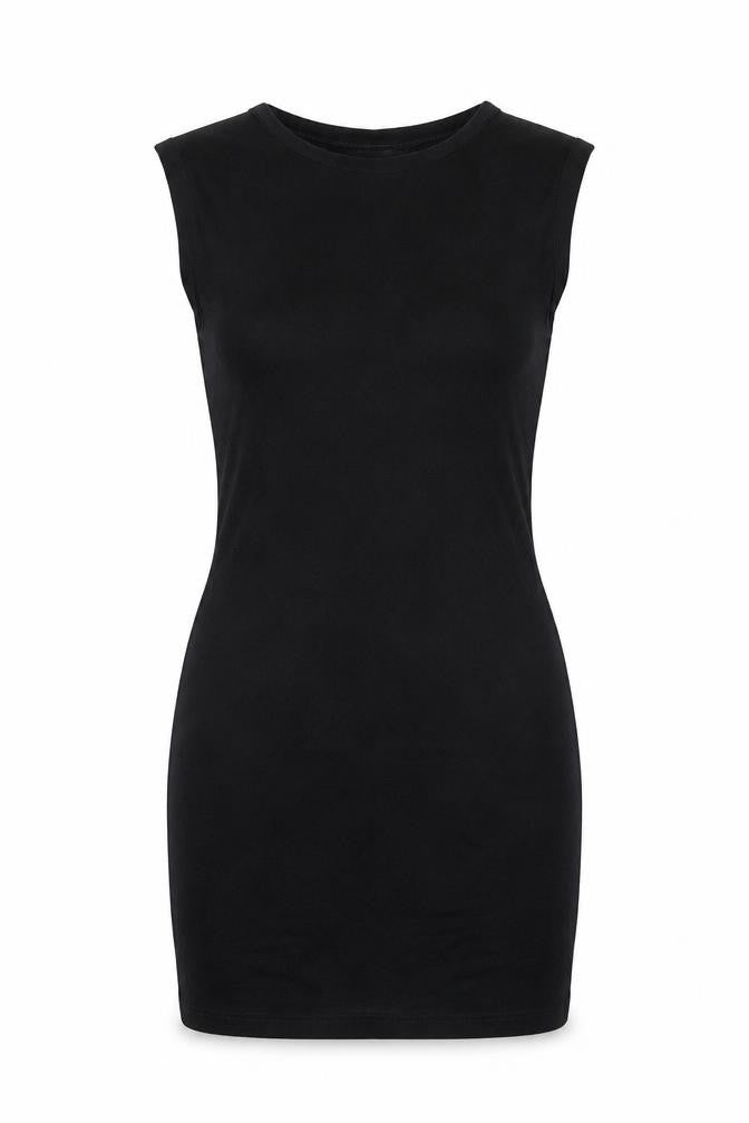 SHEIN Shien Womens Black   Tank Dress  Size S  - shoulder pads