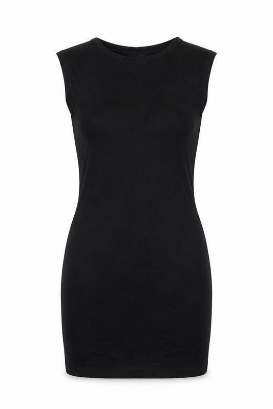 SHEIN Shien Womens Black   Tank Dress  Size S  - shoulder pads