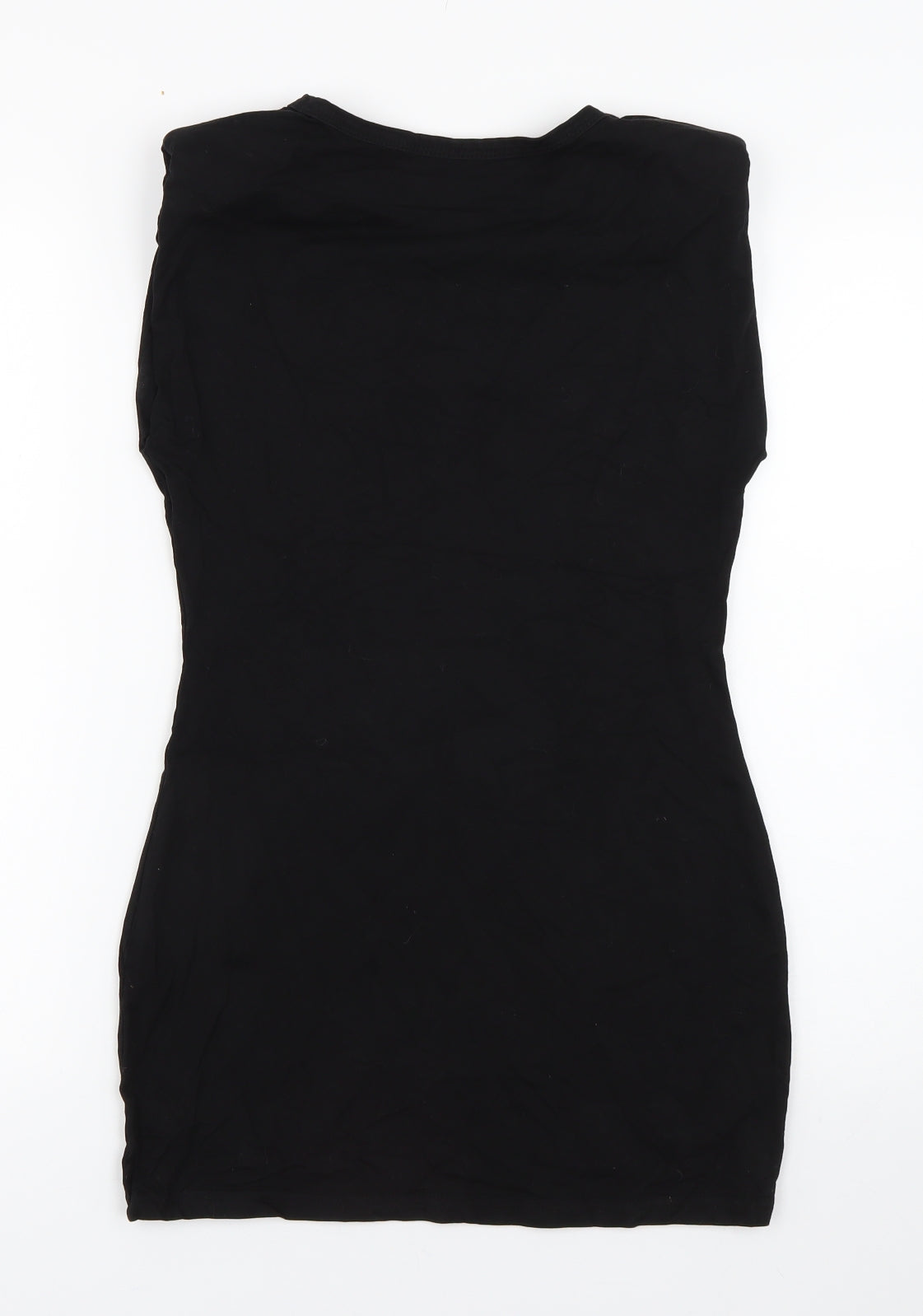 Shien Womens Black   Tank Dress  Size S  - shoulder pads