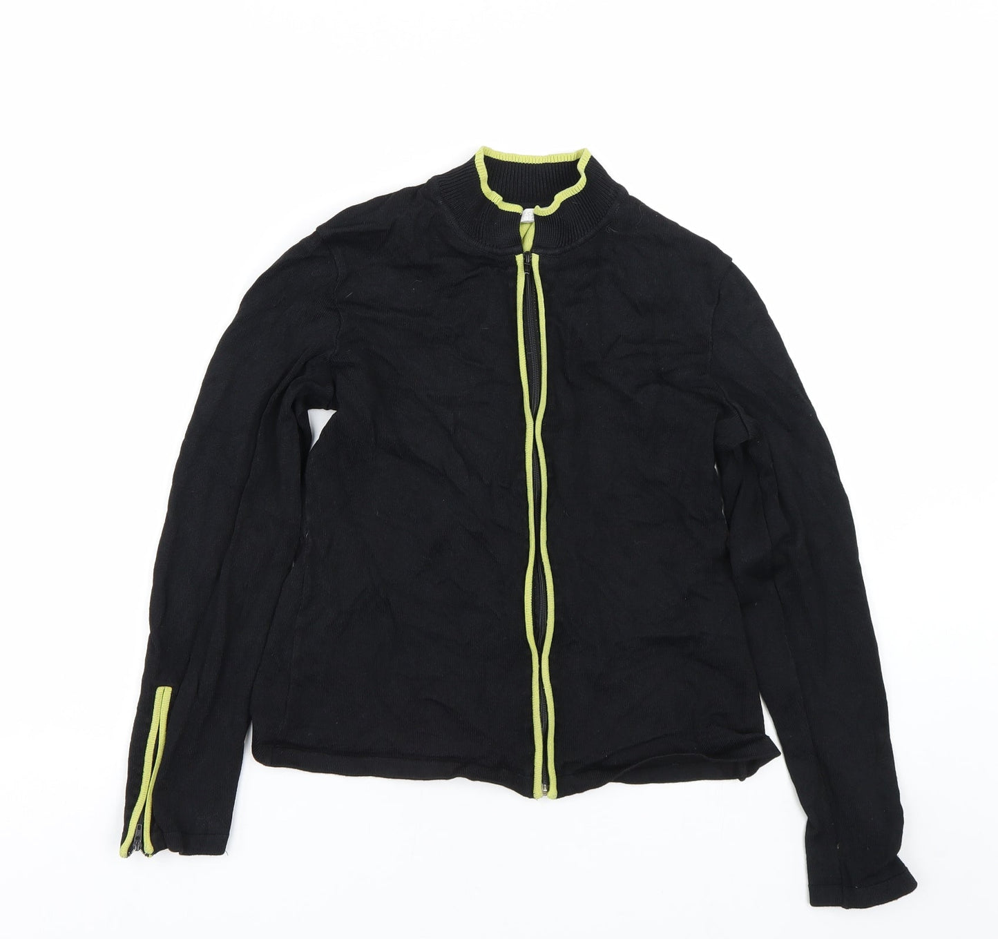 Tess Womens Black   Full Zip Sweatshirt Size M
