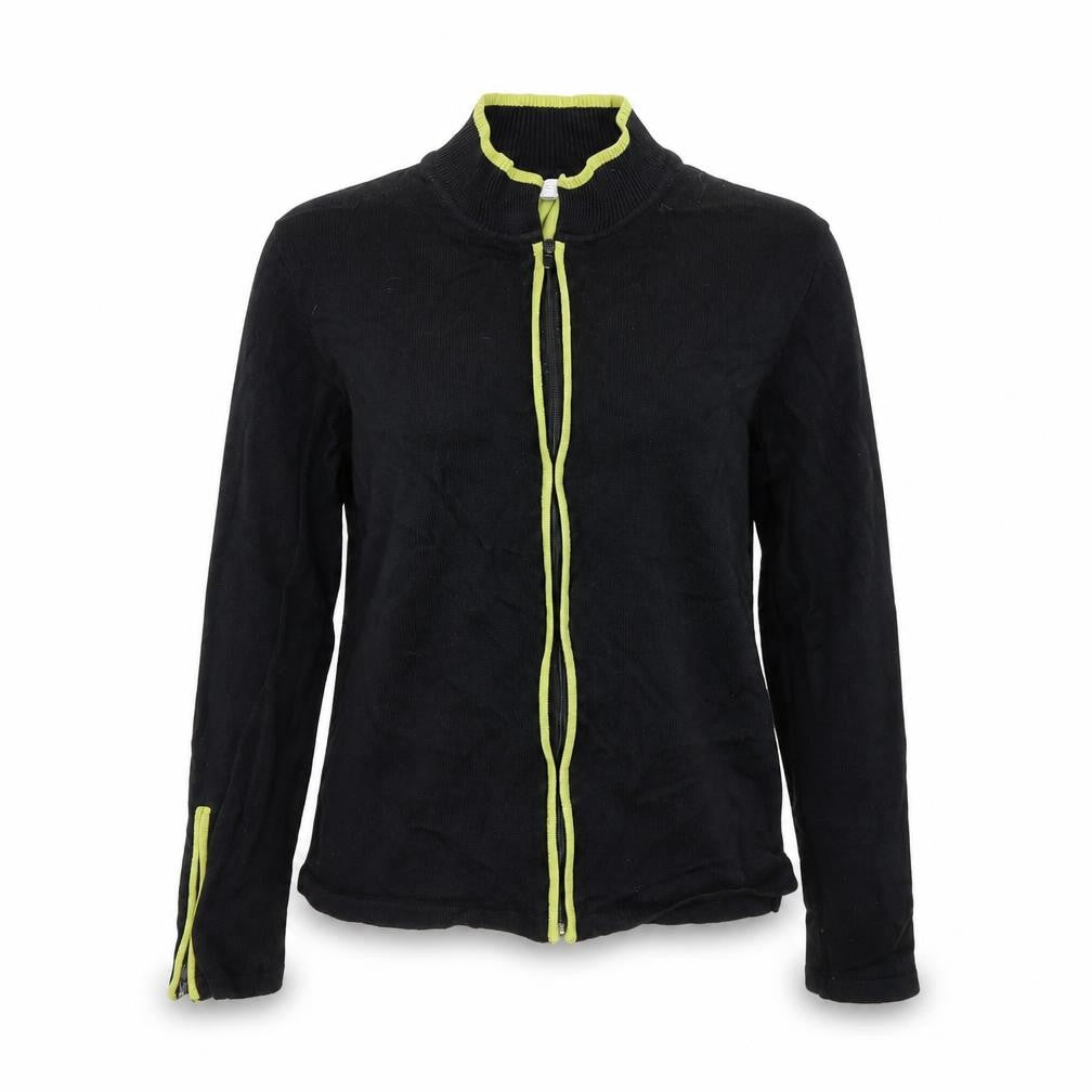 Tess Womens Black   Full Zip Sweatshirt Size M