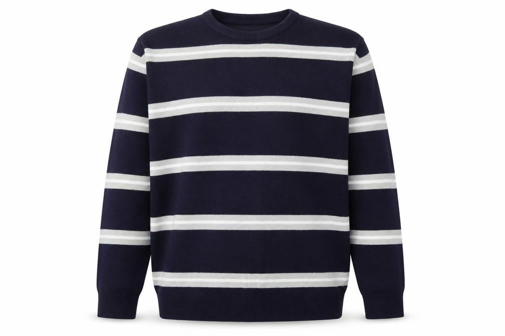 RRAPIDFIRE Mens Purple Striped  Pullover Sweatshirt Size S
