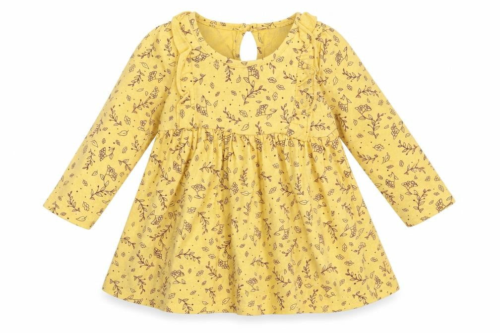 SO CUTE Girls Yellow Animal Print  Fit & Flare  Size 9-12 Months