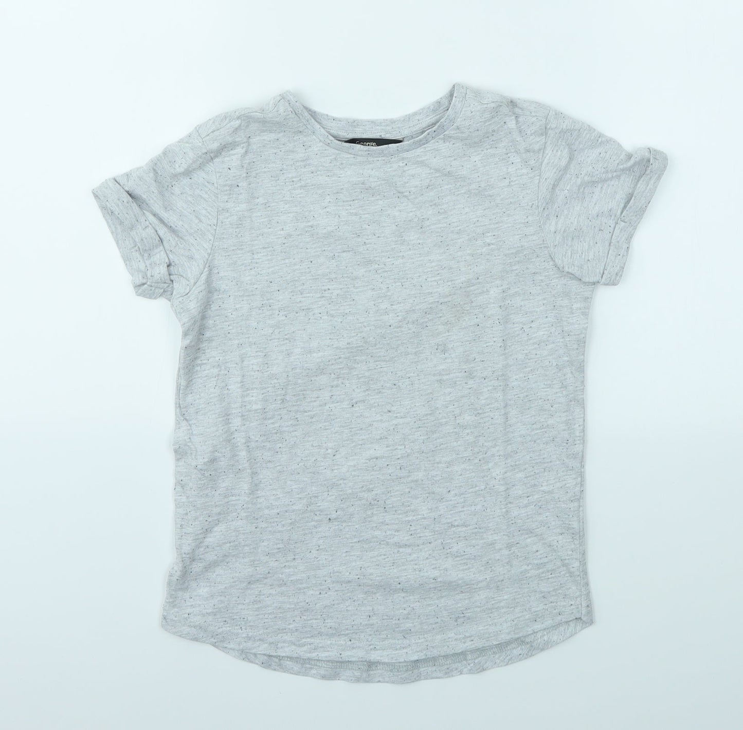 George Boys Grey   Basic T-Shirt Size 8-9 Years