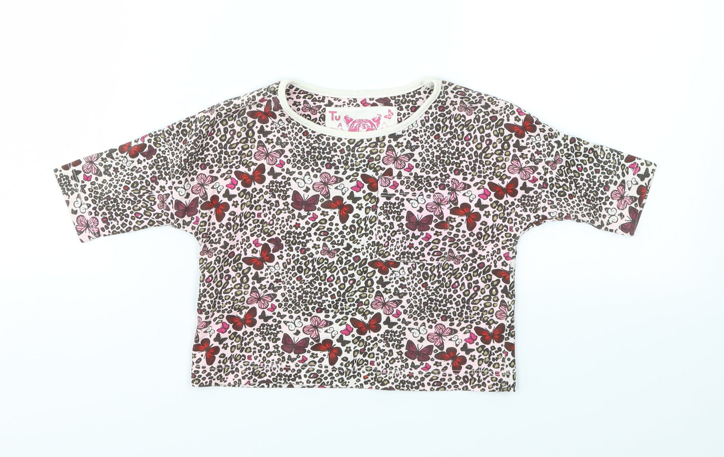TU Girls Multicoloured Floral  Basic T-Shirt Size 3 Years