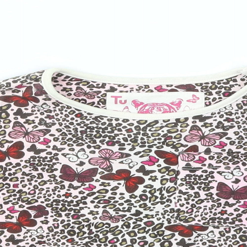 TU Girls Multicoloured Floral  Basic T-Shirt Size 3 Years