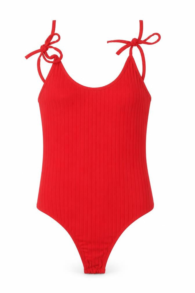 PRETTYLITTLETHING Womens Red   Leotard One-Piece Size 8