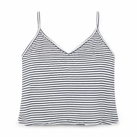 New Look Womens White Striped  Camisole Blouse Size 14