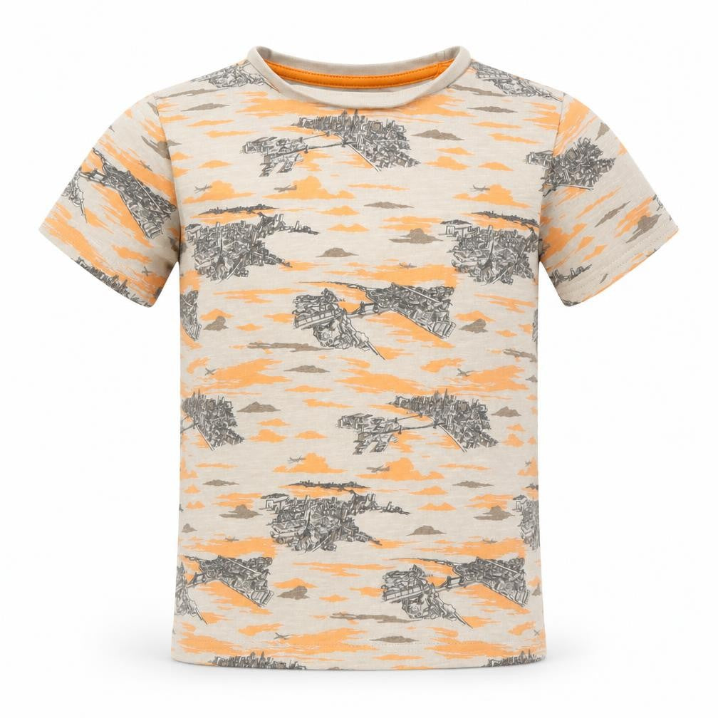 TU Boys Beige   Basic T-Shirt Size 8 Years