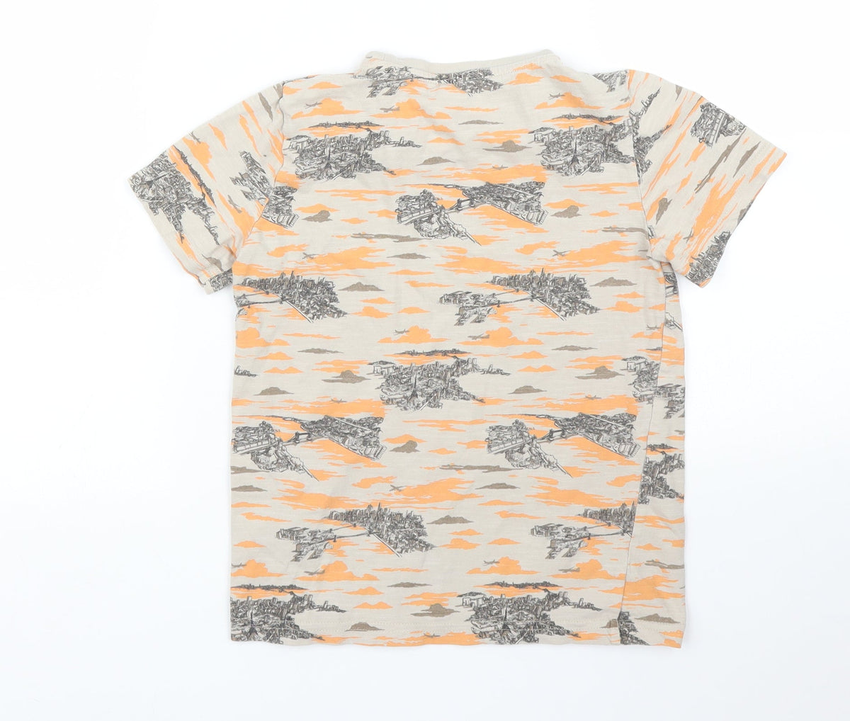 TU Boys Beige   Basic T-Shirt Size 8 Years