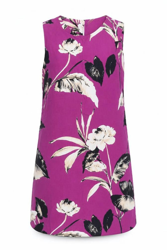 F&F Womens Purple Floral  Shift  Size M