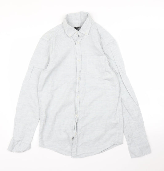 New Look Mens Grey    Button-Up Size S