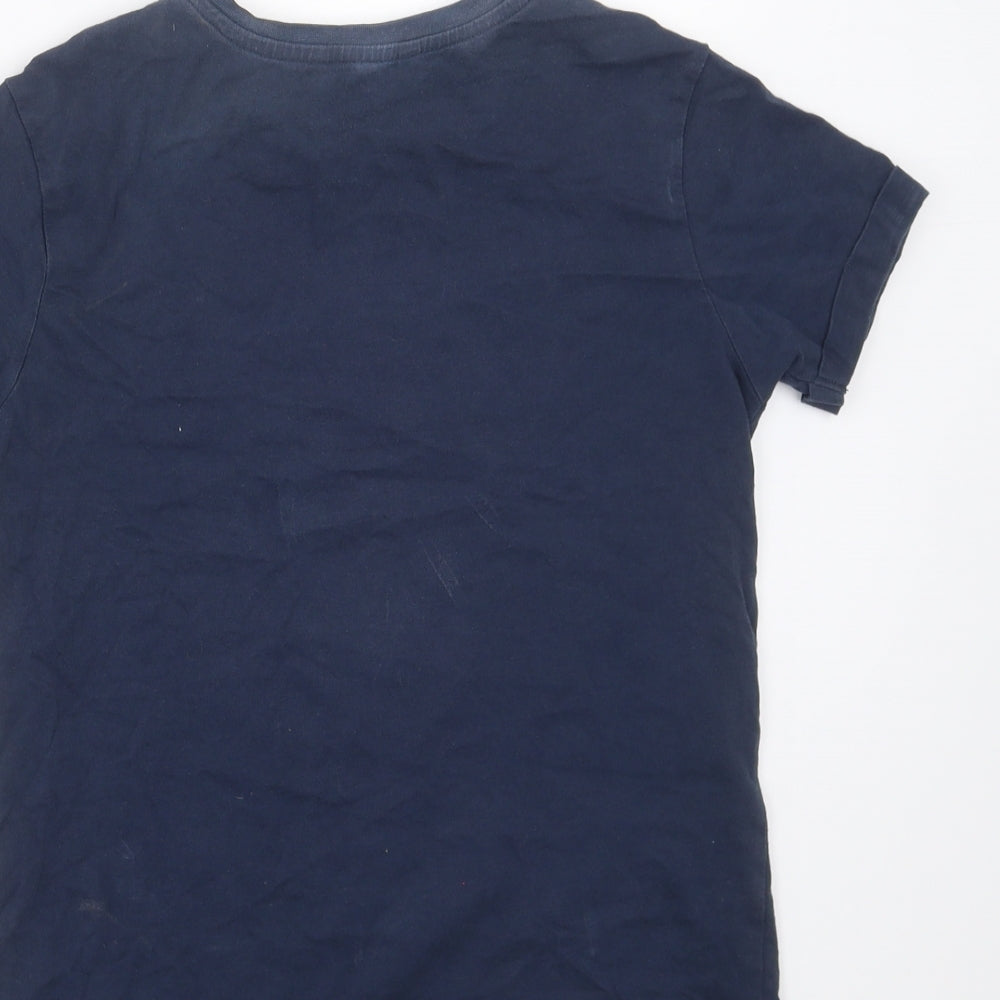 George Boys Blue   Basic T-Shirt Size 9-10 Years  - frog