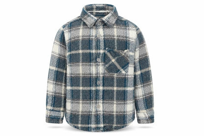 Tu Boys Blue Plaid  Basic Button-Up Size 3 Years