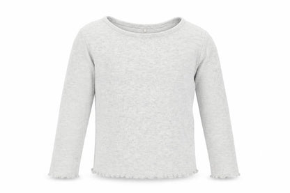 Front view of George girls’ grey basic t-shirt, size 2-3, years