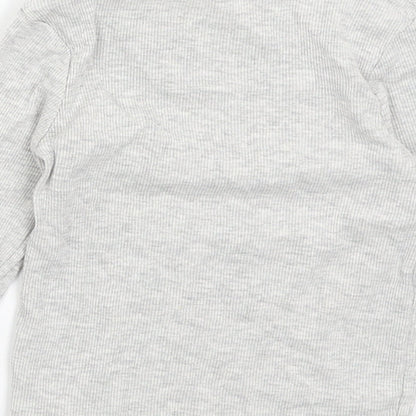 Brand and care label for George girls’ grey basic t-shirt, size 2-3, years