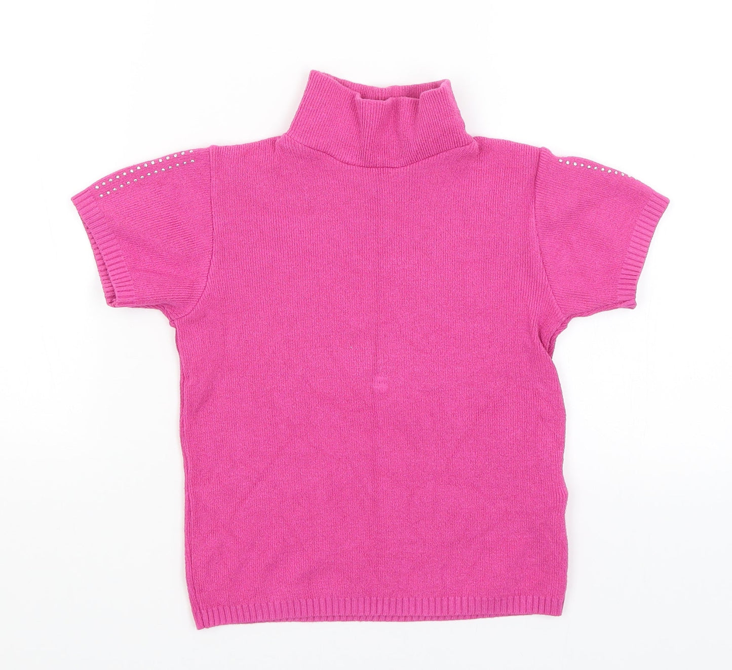 Yaprak Girls Pink   Basic T-Shirt Size 7-8 Years