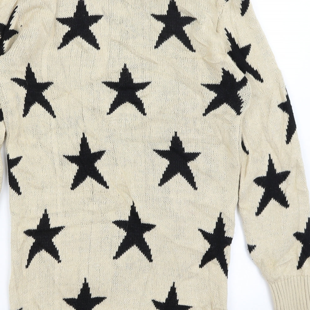 Gazelle Womens Brown   Cardigan Jumper Size S  - Stars