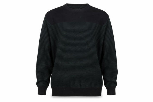 Cedarwood State Mens Blue Striped Pullover Jumper Size S